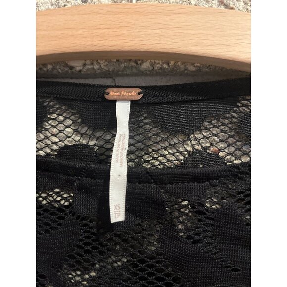 Free People Lace and Cotton Top ribbed sides silver hardware - Picture 5 of 8